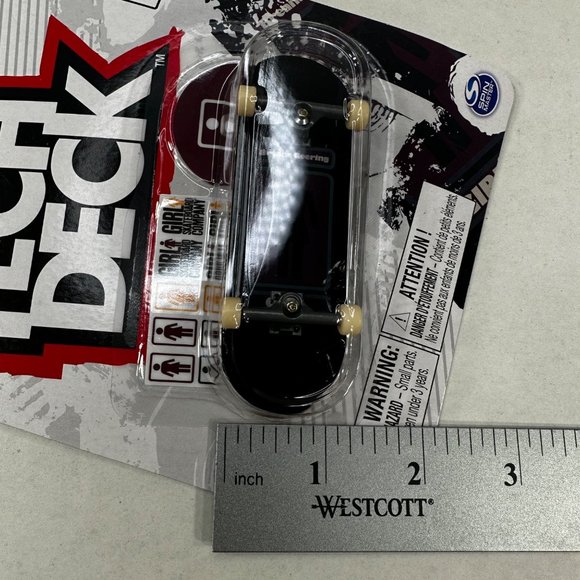 Tech Deck Girl Skateboard Company Common Black Skateboard Fingerboard New - Picture 10 of 11